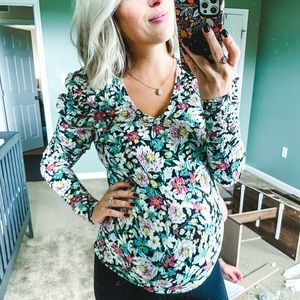 NWT Loft Floral Top XS